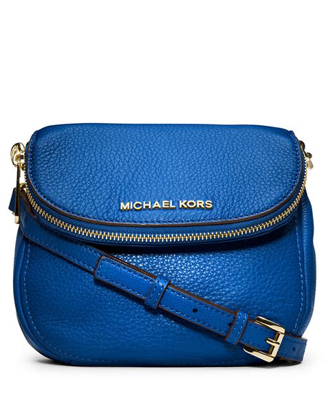 michael kors blue crossbody purse